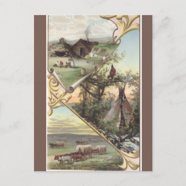 Vintage Oklahoma Postkarte (Vorderseite)