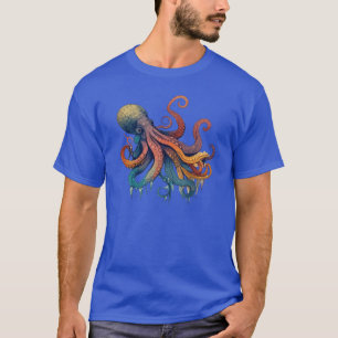 vintage Oktopus Junge T-Shirt