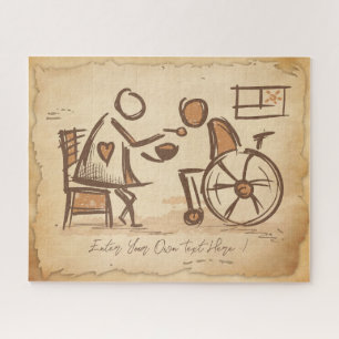 Vintage Old Fashion Pflegekraft, Krankenpfleger