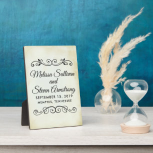 Vintage Old-Fashioned Western Theme Wedding Fotoplatte