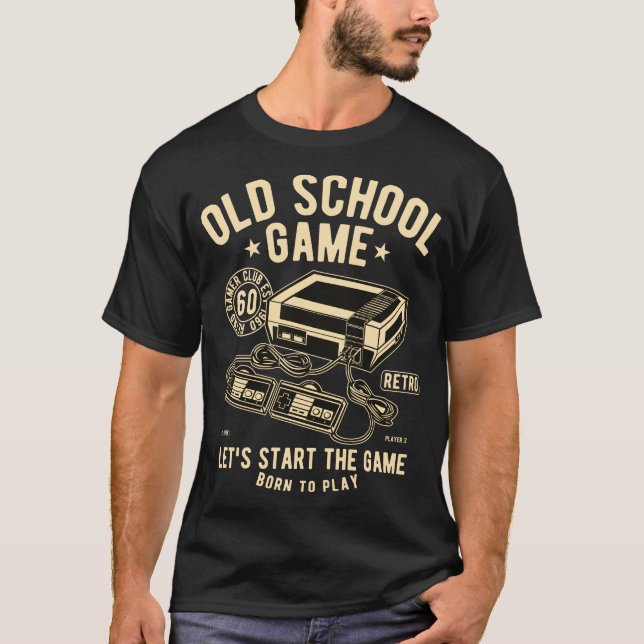 Vintage - Old School Game Classic T-Shirt (Vorderseite)
