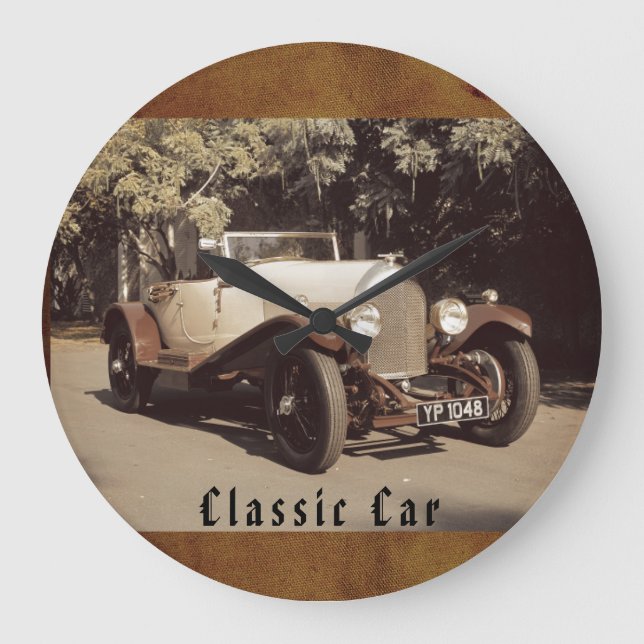 Vintage, Oldtimer, Klassiker  Große Wanduhr (Vorderseite)