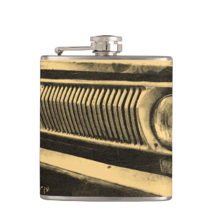 Vintage Oldtimer Scheinwerfer Flachmann