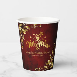 Vintage Oldtimerhochzeit Pappbecher