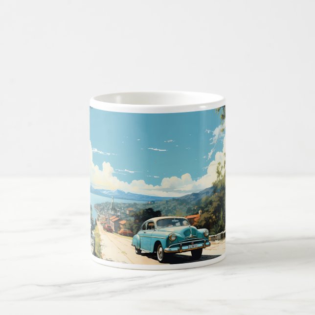 Vintage Ölmalerei Kaffeetasse (Mittel)