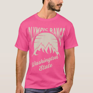 Vintage olympische Bergkette Washington St T-Shirt