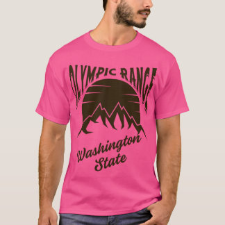 Vintage olympische Bergkette Washington St T-Shirt