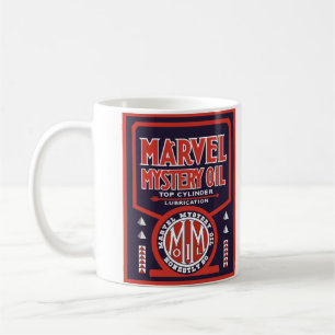 Vintage Ölzeichenwiedergabe Kaffeetasse