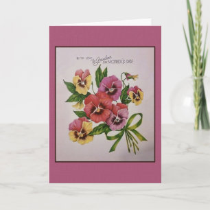 Vintage Oma-Muttertagskarte Karte