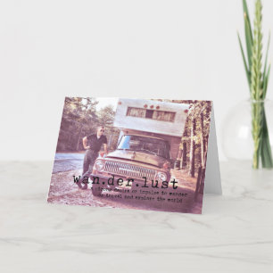 VINTAGE OPEN STRASSENGrußkarte Dankeskarte