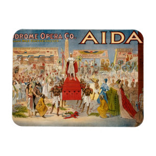 Vintage-Oper-Aida-Kunstwerk Magnet