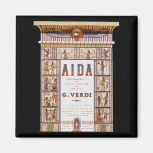 Vintage Opern-Musik, Ägypter Aida durch Verdi Magnet