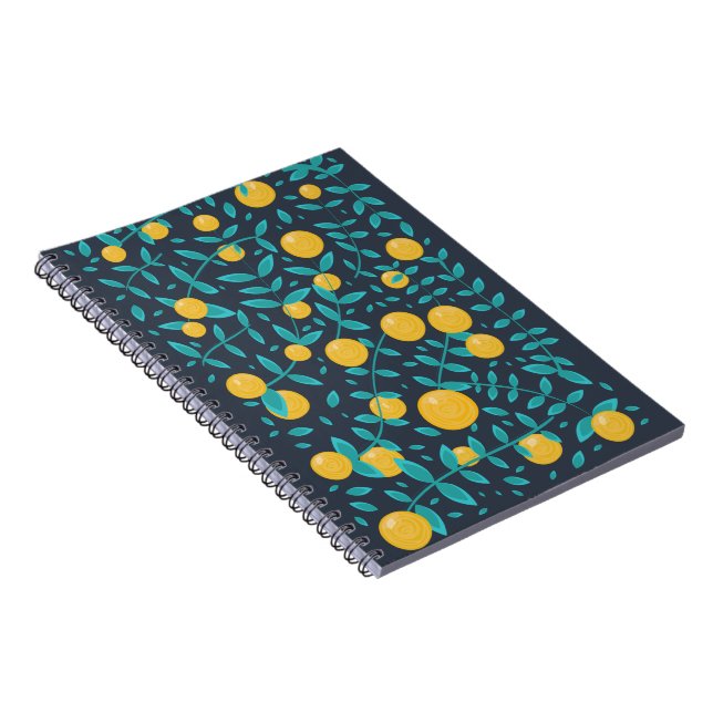 Vintage Orange Frucht Notizblock (Rechte Seite)
