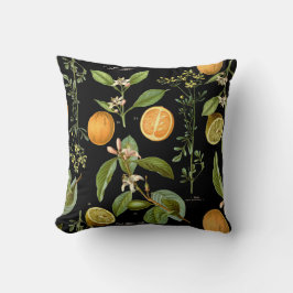 Vintage Orangen und Zitronen Kissen