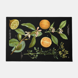 Vintage Orangen- und Zitronenmatte Fußmatte