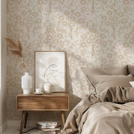 Vintage Orangenbaum-Acanthus-Blätter Tapete