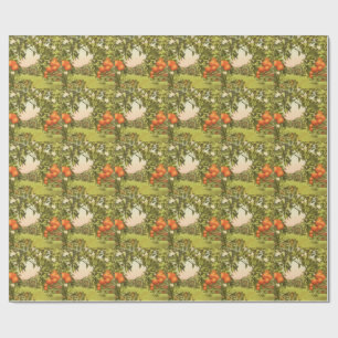 Vintage Orangenhain Geschenkpapier
