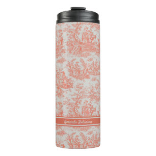 Vintage Orangentoilette Thermosbecher