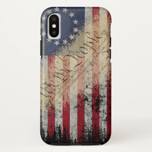 Vintage Original Amerikanische Flagge iPhone X Hül Case-Mate iPhone Hülle