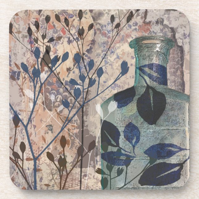 Vintage Originalflaschen und Foliage Getränkeuntersetzer (Vorderseite)