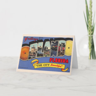 Vintage Orlando Florida Karte