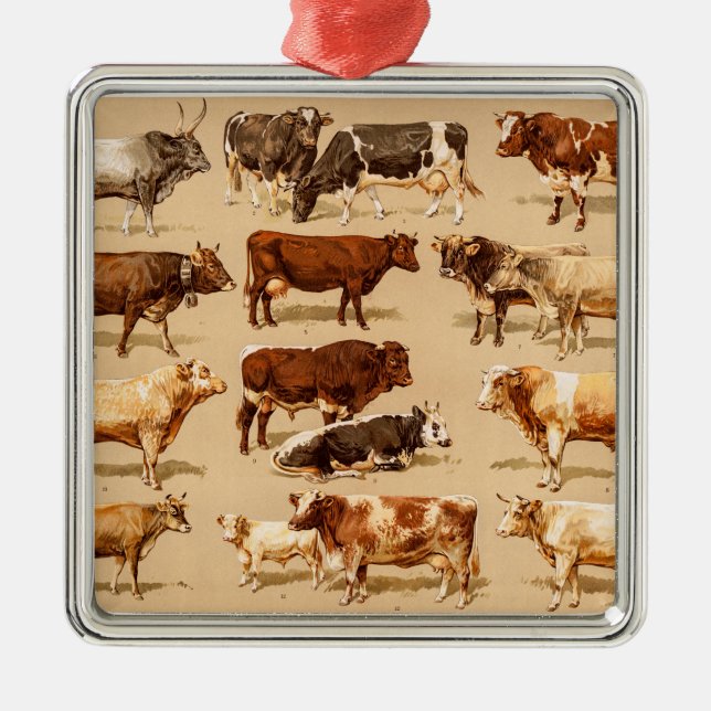 Vintage Ornament Aus Metall (Vorne)