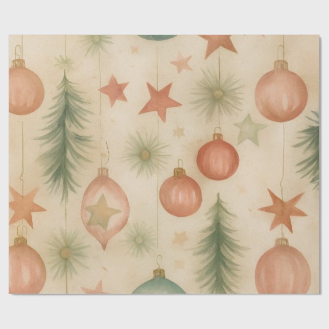 Vintage-Ornament-Verpackungspapier Geschenkpapier (Flach)
