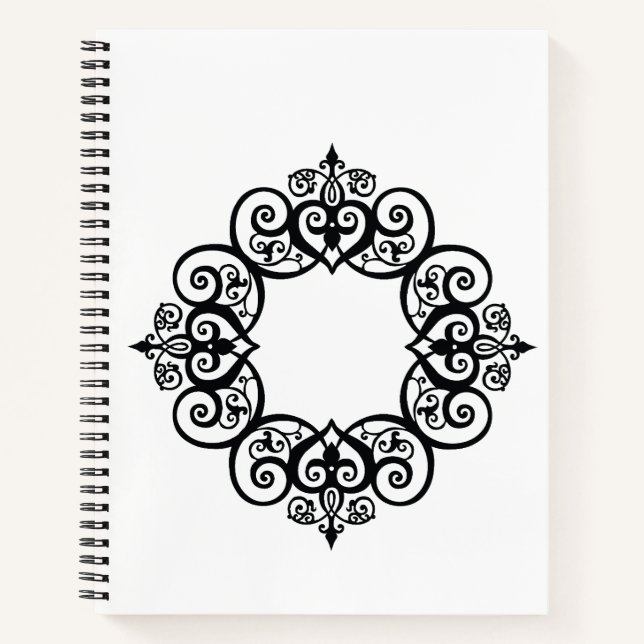 Vintage Ornamental Frame Notizbuch (Vorderseite)