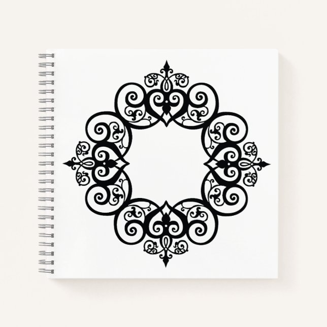 Vintage Ornamental Frame Notizbuch (Vorderseite)