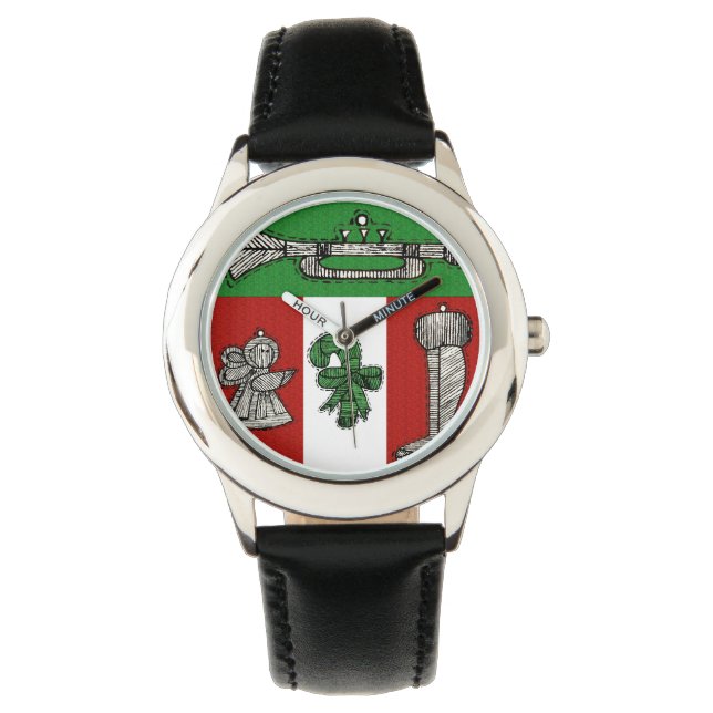 Vintage Ornamente Armbanduhr (Vorderseite)