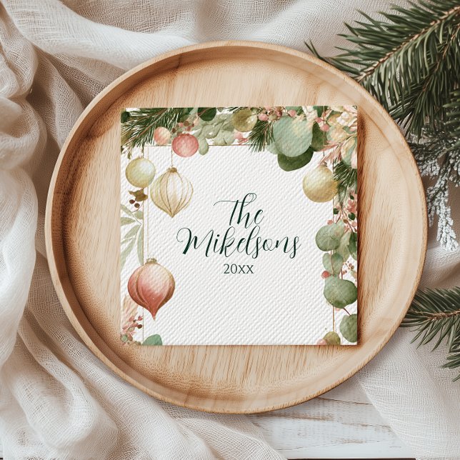 Vintage Ornamente Botanisches Party Serviette (Von Creator hochgeladen)