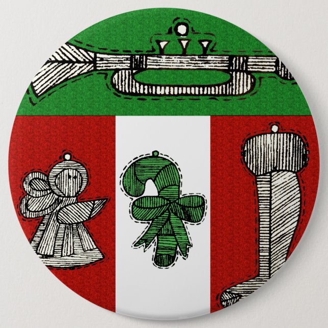 Vintage Ornamente Button (Vorderseite)