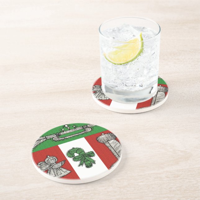 Vintage Ornamente Getränkeuntersetzer (Seite)