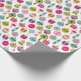 Vintage Ornamente Weihnachten Geschenkpapier