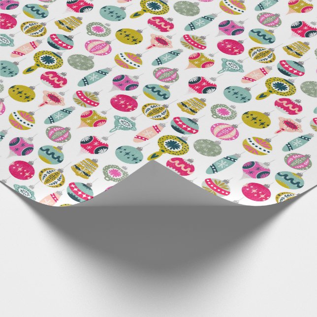 Vintage Ornamente Weihnachten Geschenkpapier (Ecke)