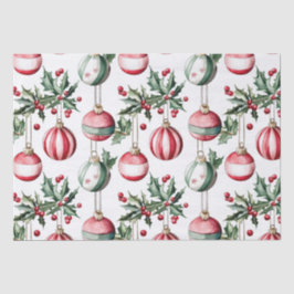Vintage Ornamente Weihnachten Seidenpapier