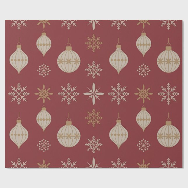 Vintage Ornaments Geschenkpapier (Flach)