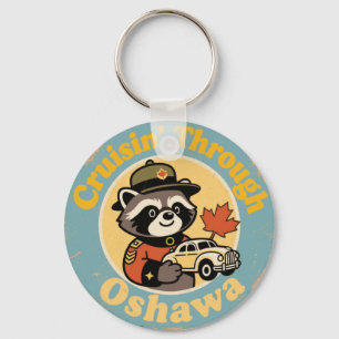 Vintage Oshawa Ontario Motor City Spaß Schlüsselanhänger