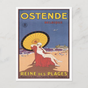 Vintage Ostende Belgien Postkarte