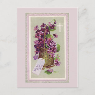 Vintage OsterBlume Postkarte