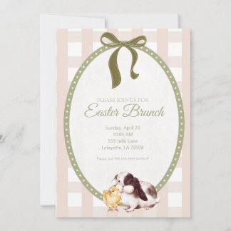 Vintage-Osterbrunch-Einladung Einladung