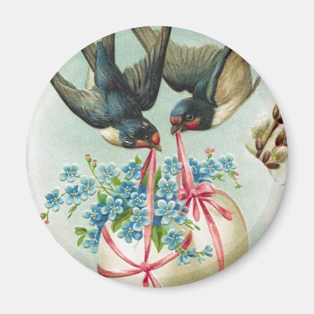 Vintage Ostereier aus Schwalben Magnet (Vorne)