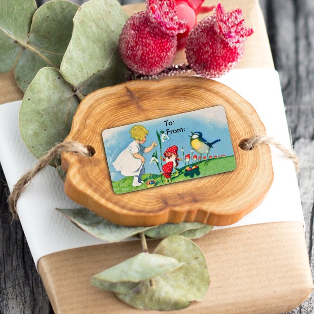 Vintage Ostereier - Geschenkmarke Adressaufkleber (Von Creator hochgeladen)