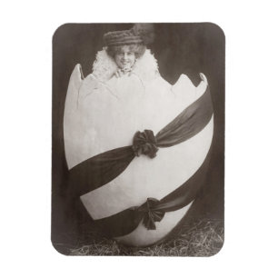 Vintage Ostereierdame Magnet