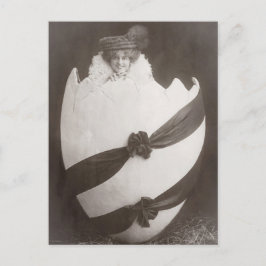 Vintage Ostereierdame Postkarte