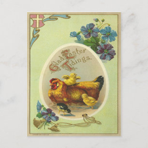 Vintage Osterfeierlichkeiten Feiertagspostkarte