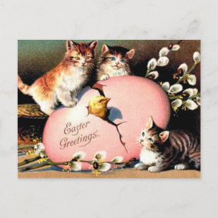 Vintage - Ostergrüße Feiertagspostkarte