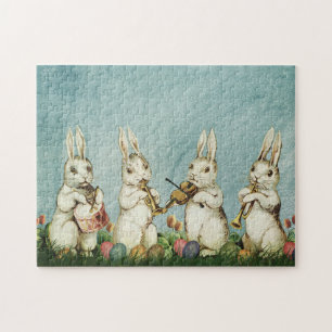 Vintage-Osterhase und -Ei
