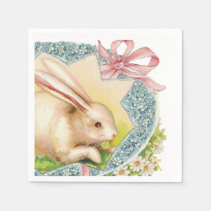 Vintage Osterhasen-Feiertags-Partyservietten Serviette