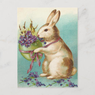 Vintage Osterhasen-Postkarte Feiertagspostkarte